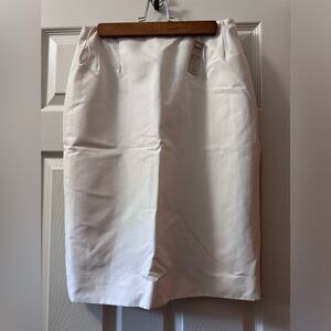 Bergdorf Goodman Size 8 White Skirt